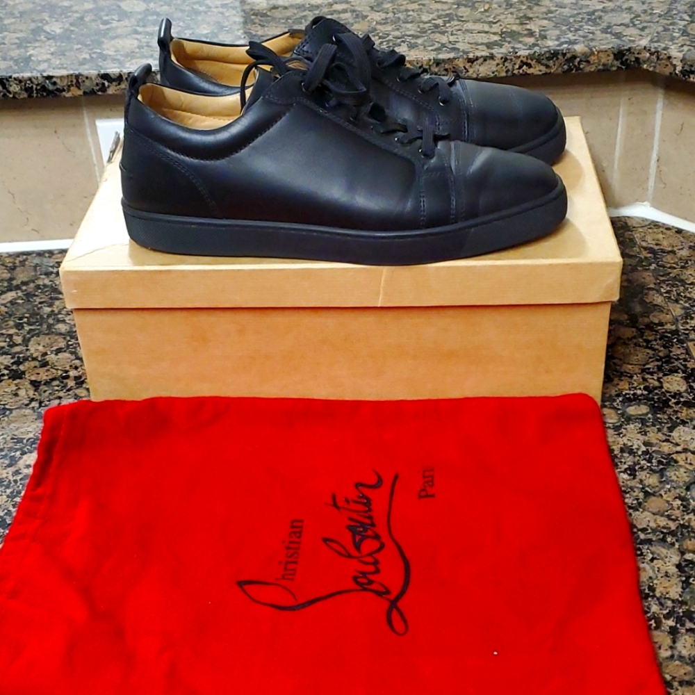 Christian Louboutin men's black flat. Size 43.5